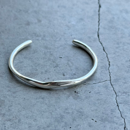 Silver925 plain bangle 2