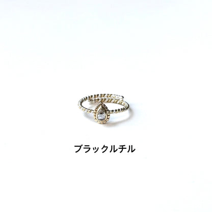 Silver925×Brass petit ring 4