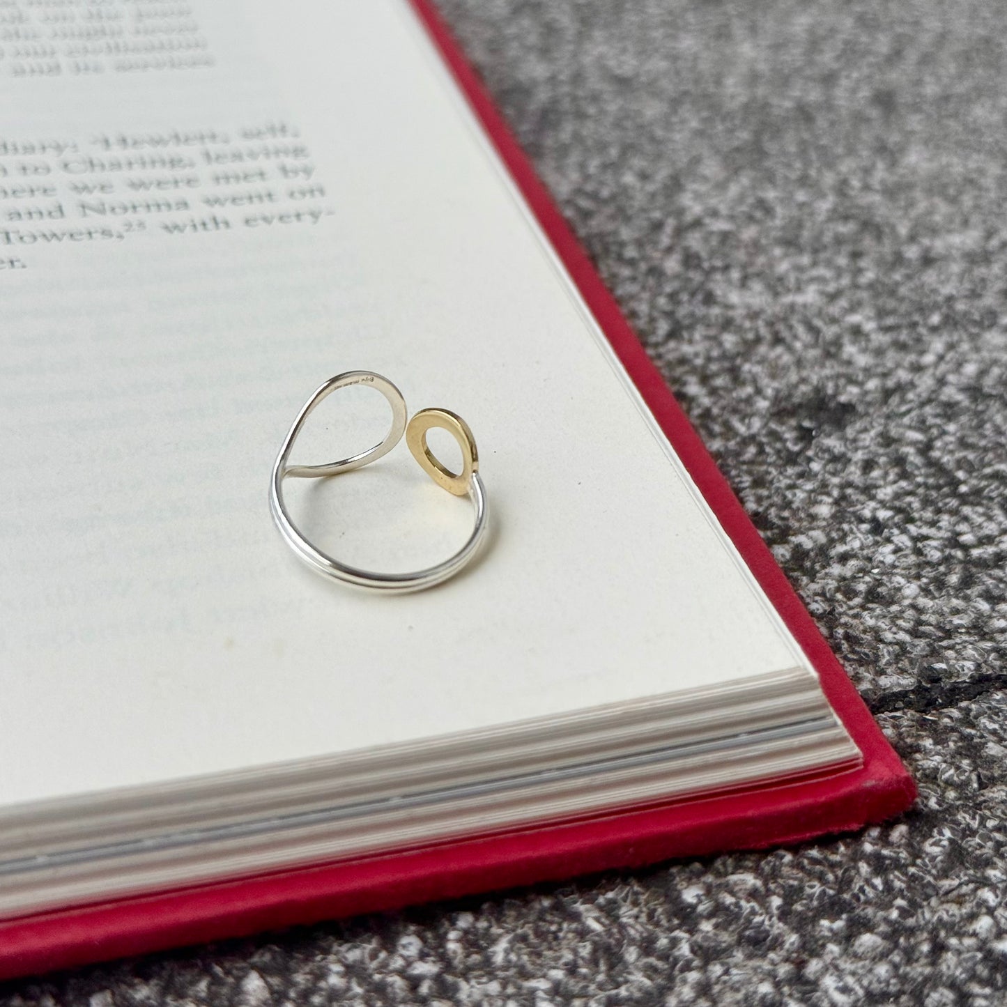 Silver925×Brass plain ring 5