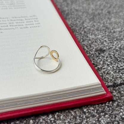 Silver925×Brass plain ring 5