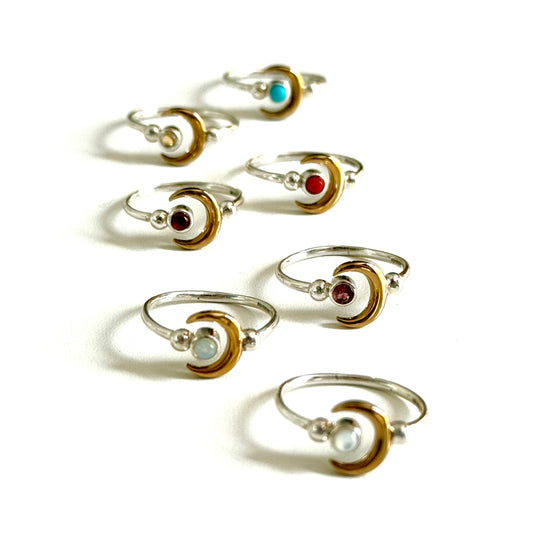 Moon design ring 5