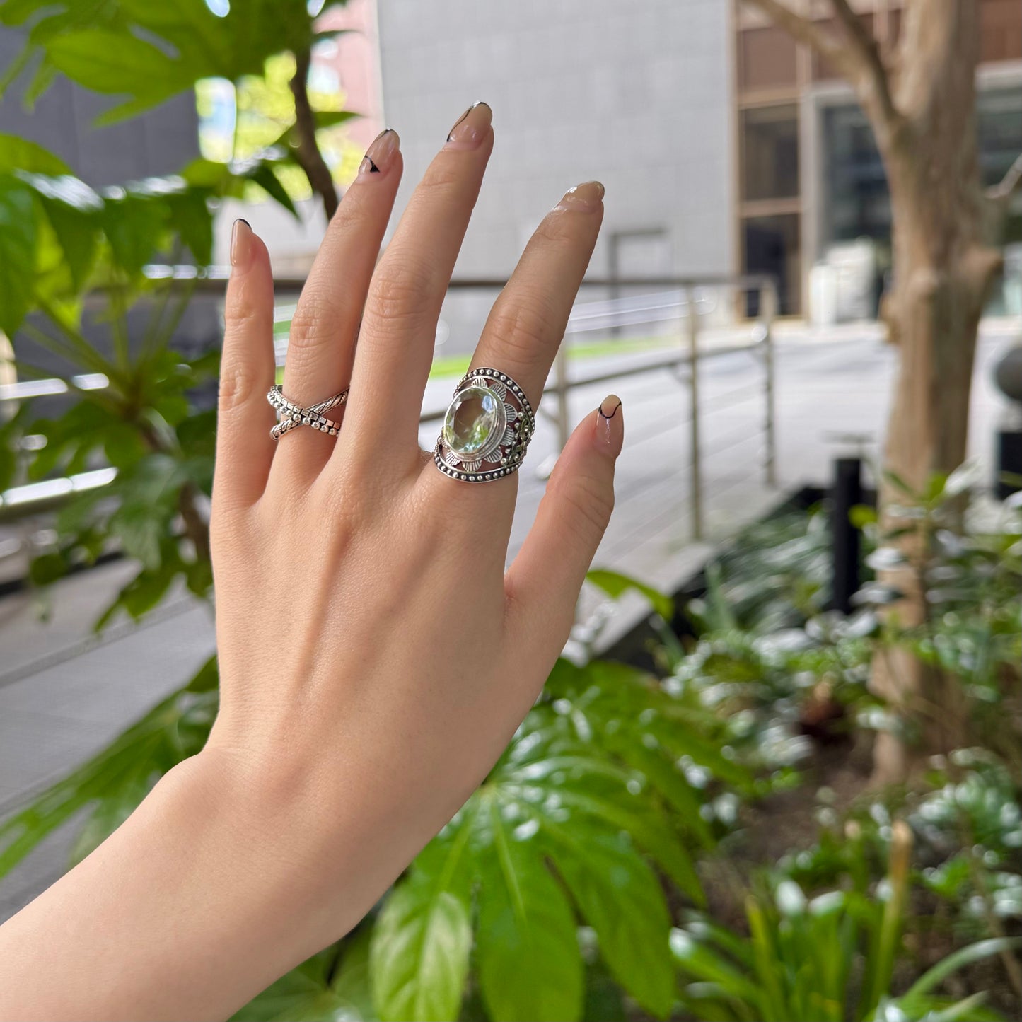 Flower design ring 12