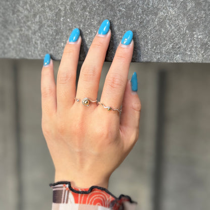 Silver925×Brass plain ring 4