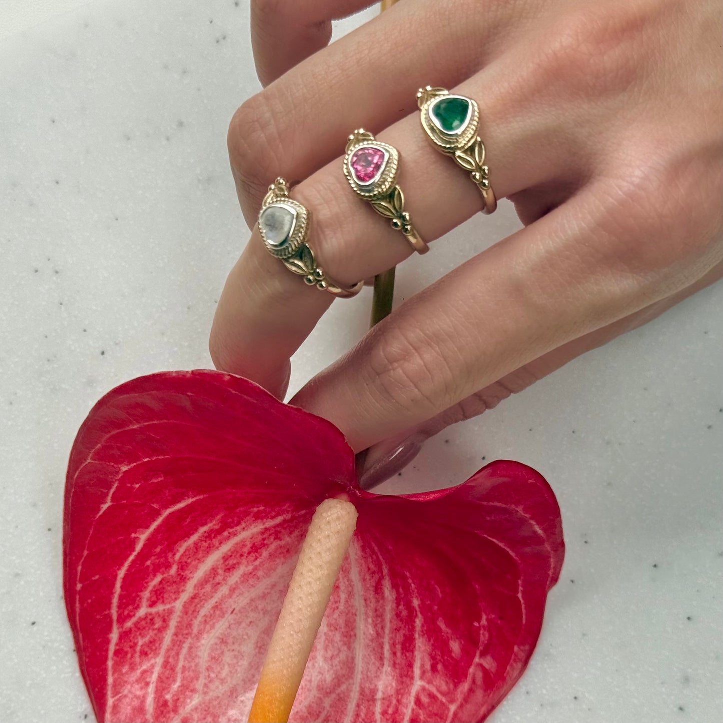 Heart design ring 6