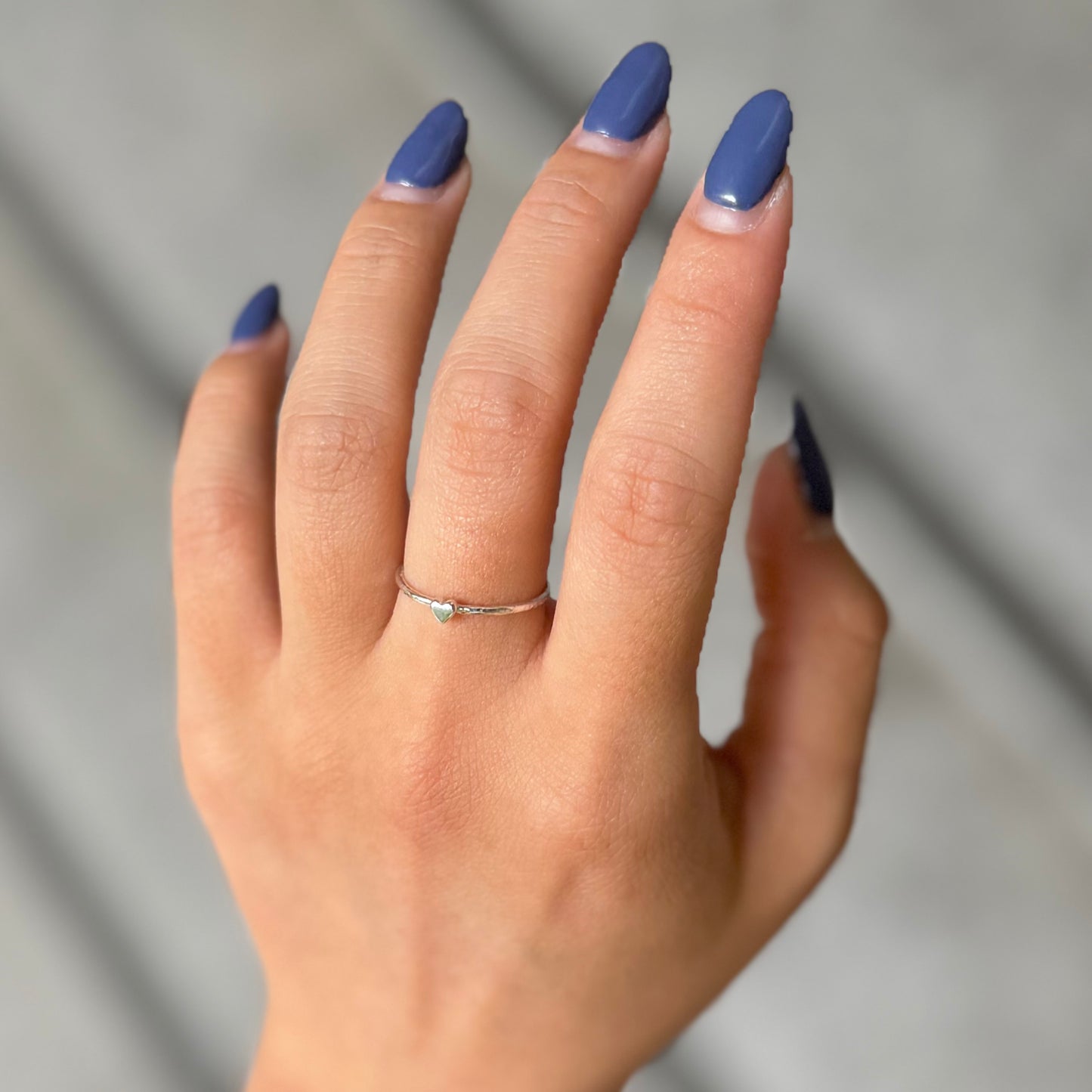 Heart plain ring 80