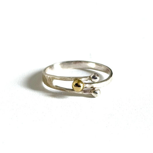 Silver925×Brass plain ring 26