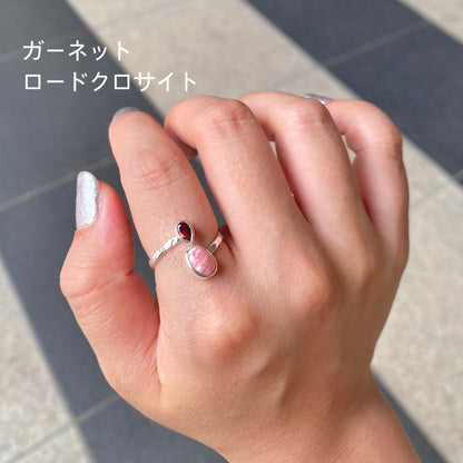 Silver925 2stone ring 11