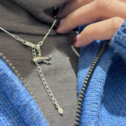 Silver925 plain charm 〈Airplane〉