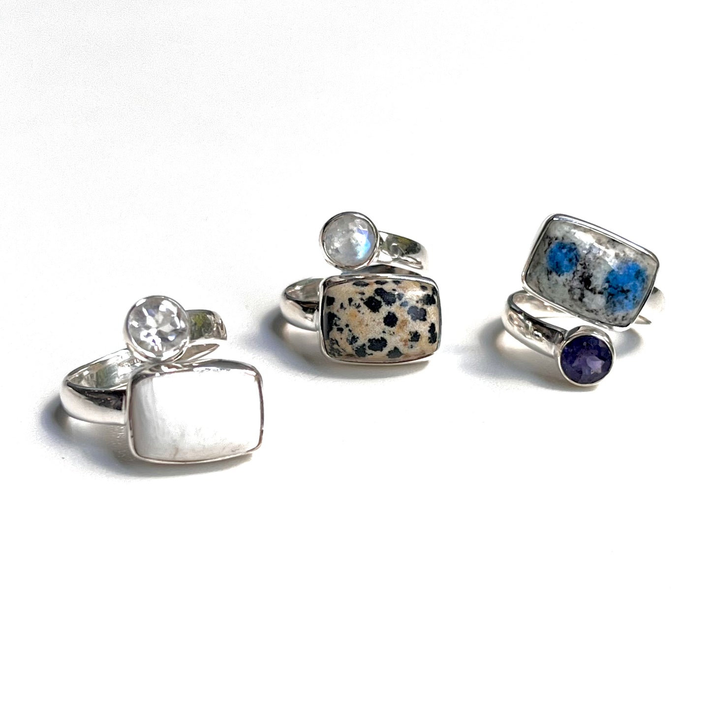 Silver925 2stone ring 7