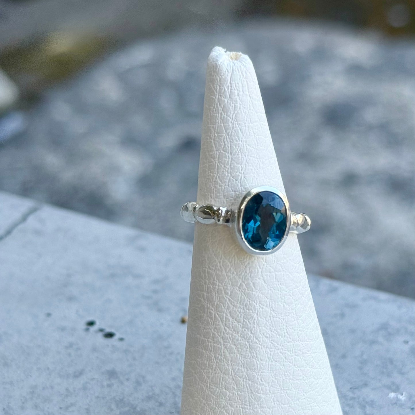 London Blue topaz ring