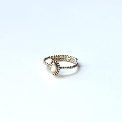 Silver925×Brass petit ring 3