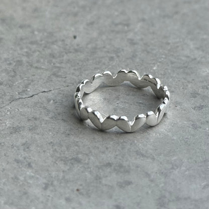 Heart plain ring 78