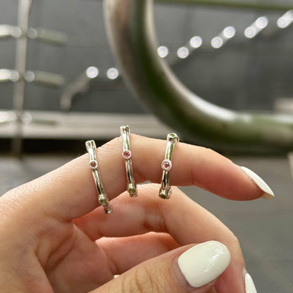 Multi tourmaline ring