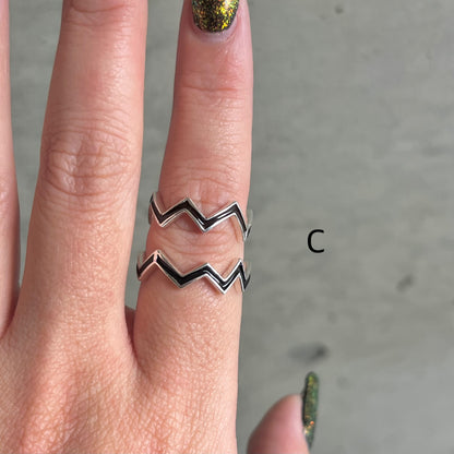 Enamel design ring