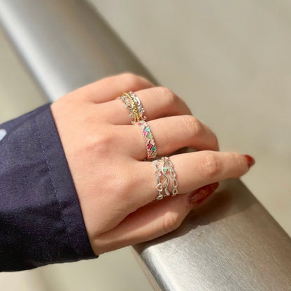 〈札幌限定〉Heart enamel ring