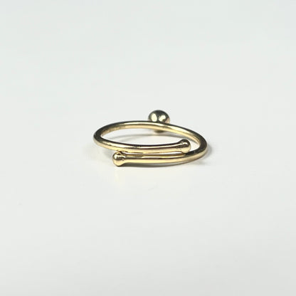 Brass petit ring 22