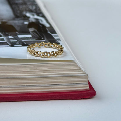 Brass Heart plain ring 9