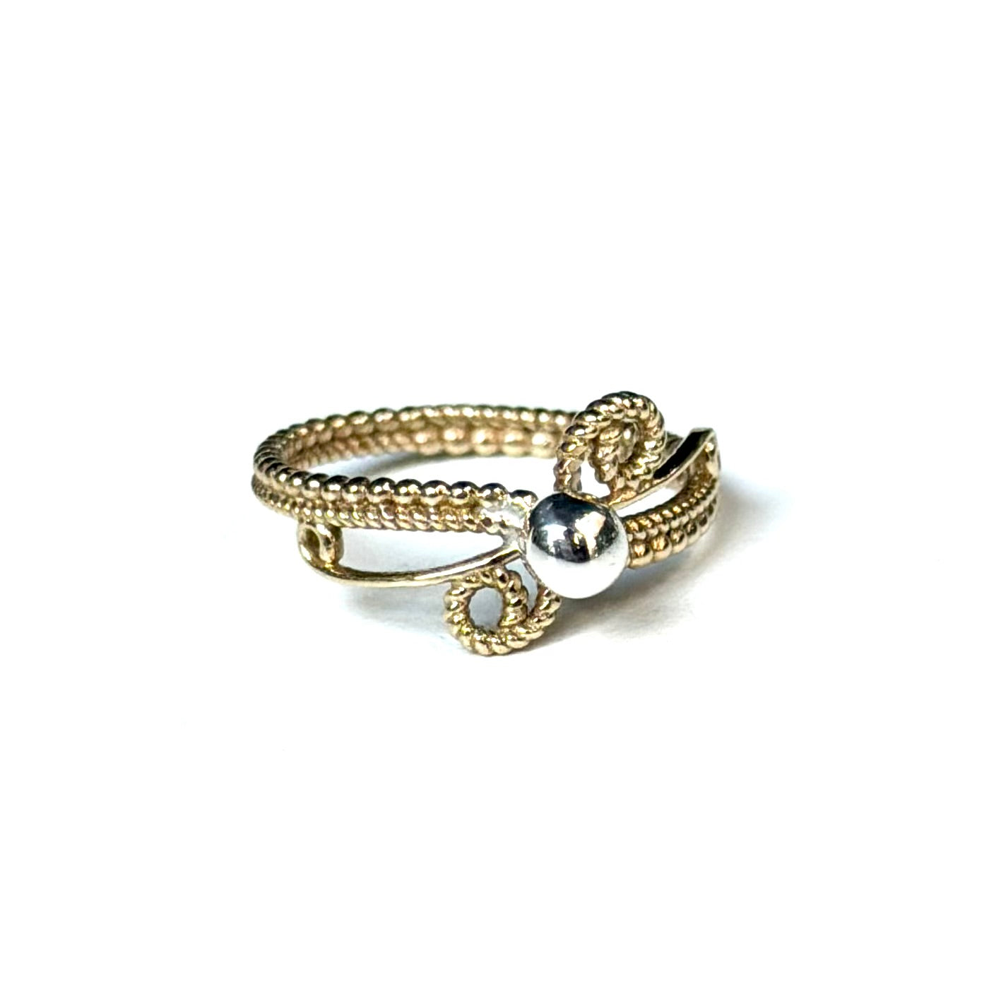 Silver925×brass plain ring 16