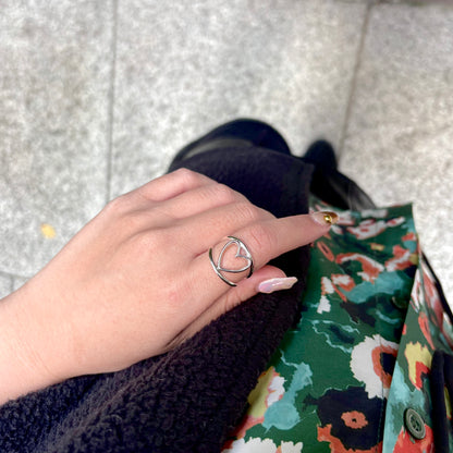 Heart plain ring 40