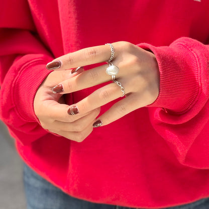 Pearl design ring 11