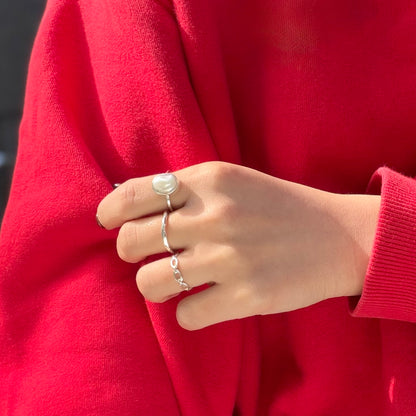 Pearl design ring 11