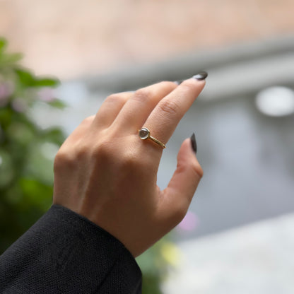 Brass 1stone ring