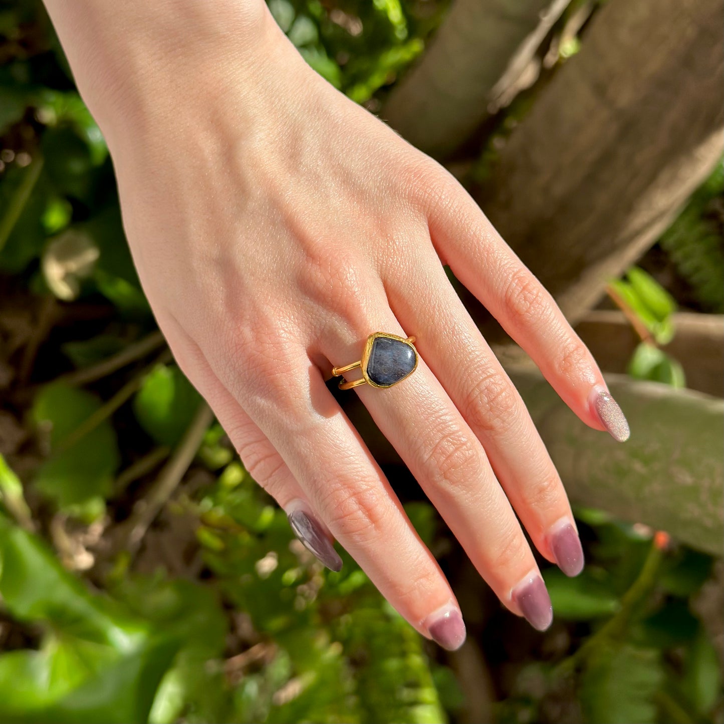 Brass 1stone ring