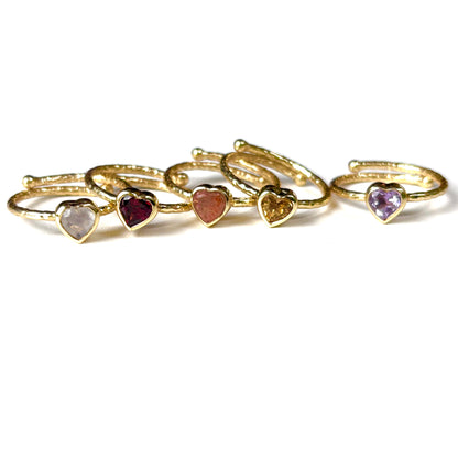 Brass Heart petit ring