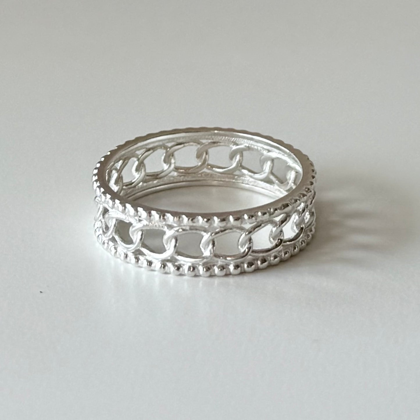 Silver925 plain ring 43