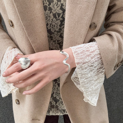 Silver925 plain bangle