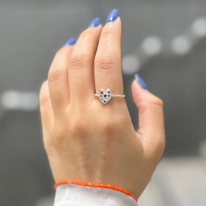 Heart design ring 6