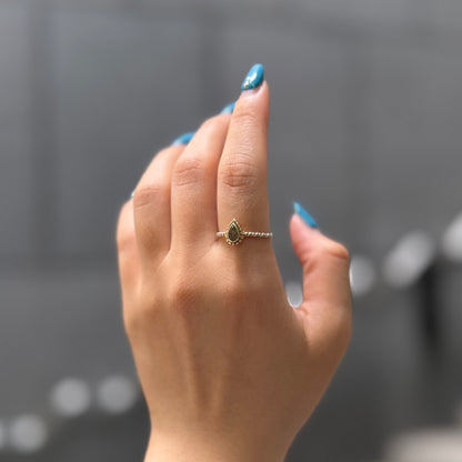 Silver925×Brass petit ring 4