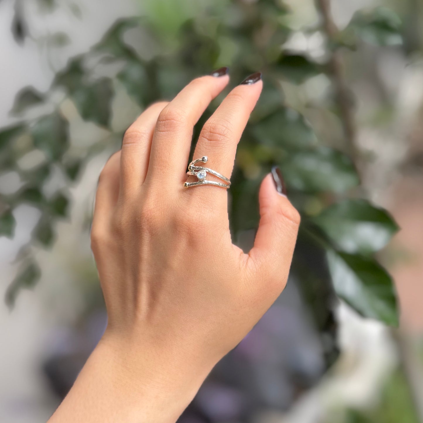 Silver925×brass design ring 20