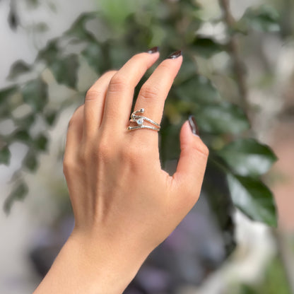 Silver925×brass design ring 20