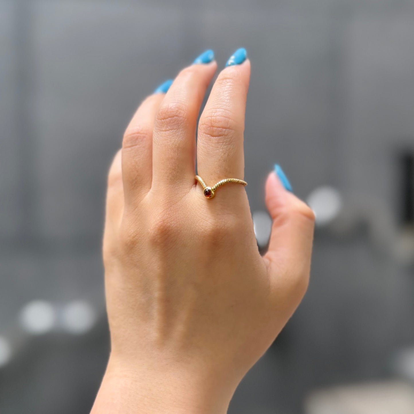 Brass design ring 12