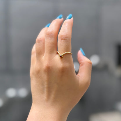Brass design ring 12