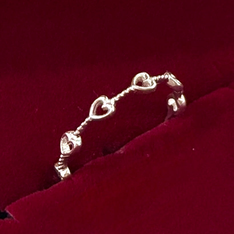 Heart plain ring 69