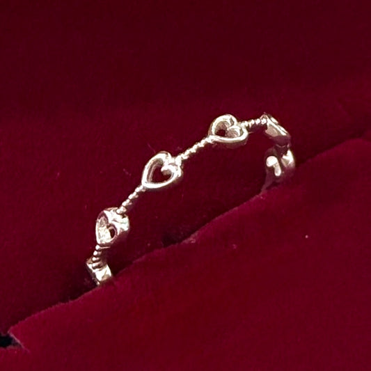 Heart plain ring 69