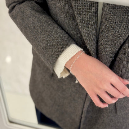 Silver925 chain bracelet〈Heart〉