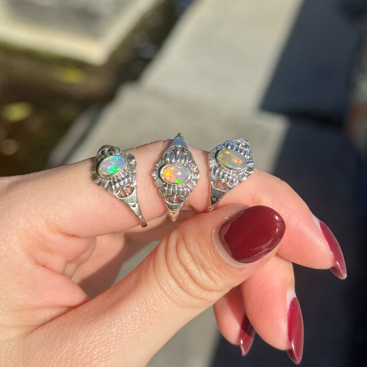 Opal design ring 11