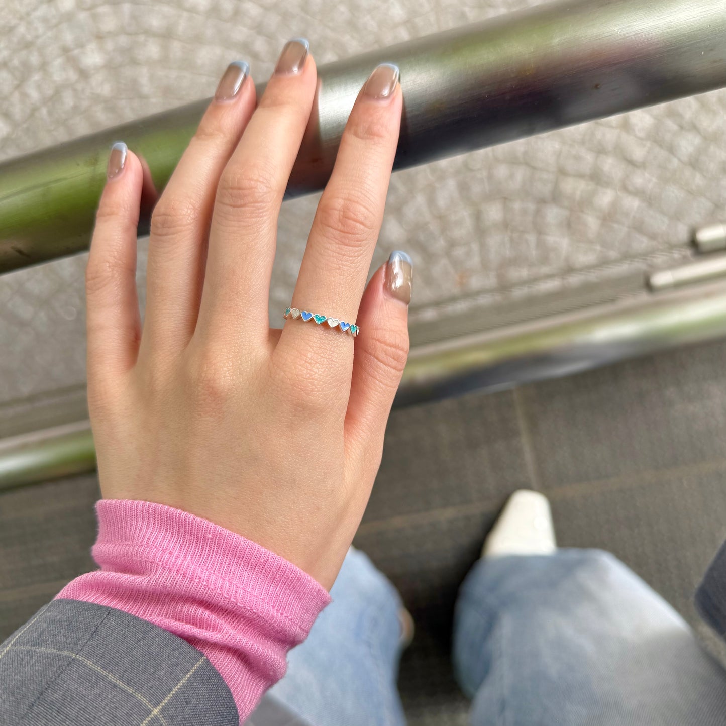 〈横浜限定〉Heart enamel ring