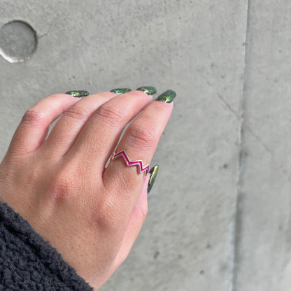 Enamel design ring