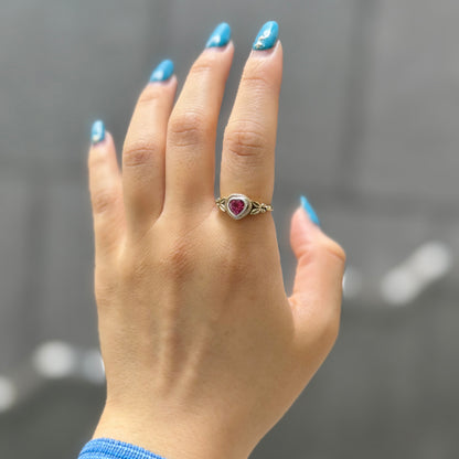Heart design ring 6