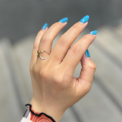 Silver925×Brass plain ring 5