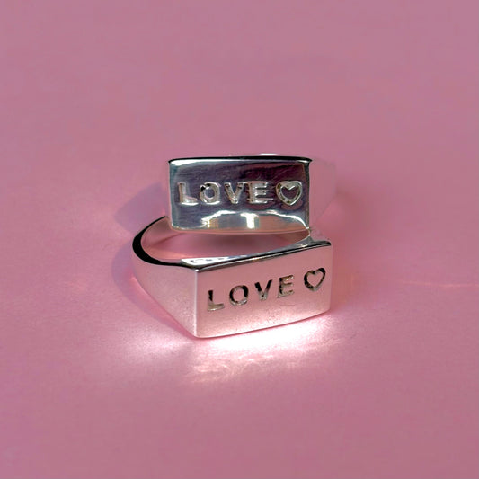 LOVE  plain ring