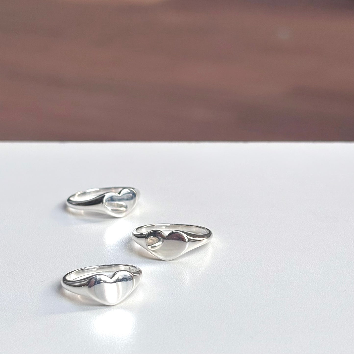 Heart plain ring 53