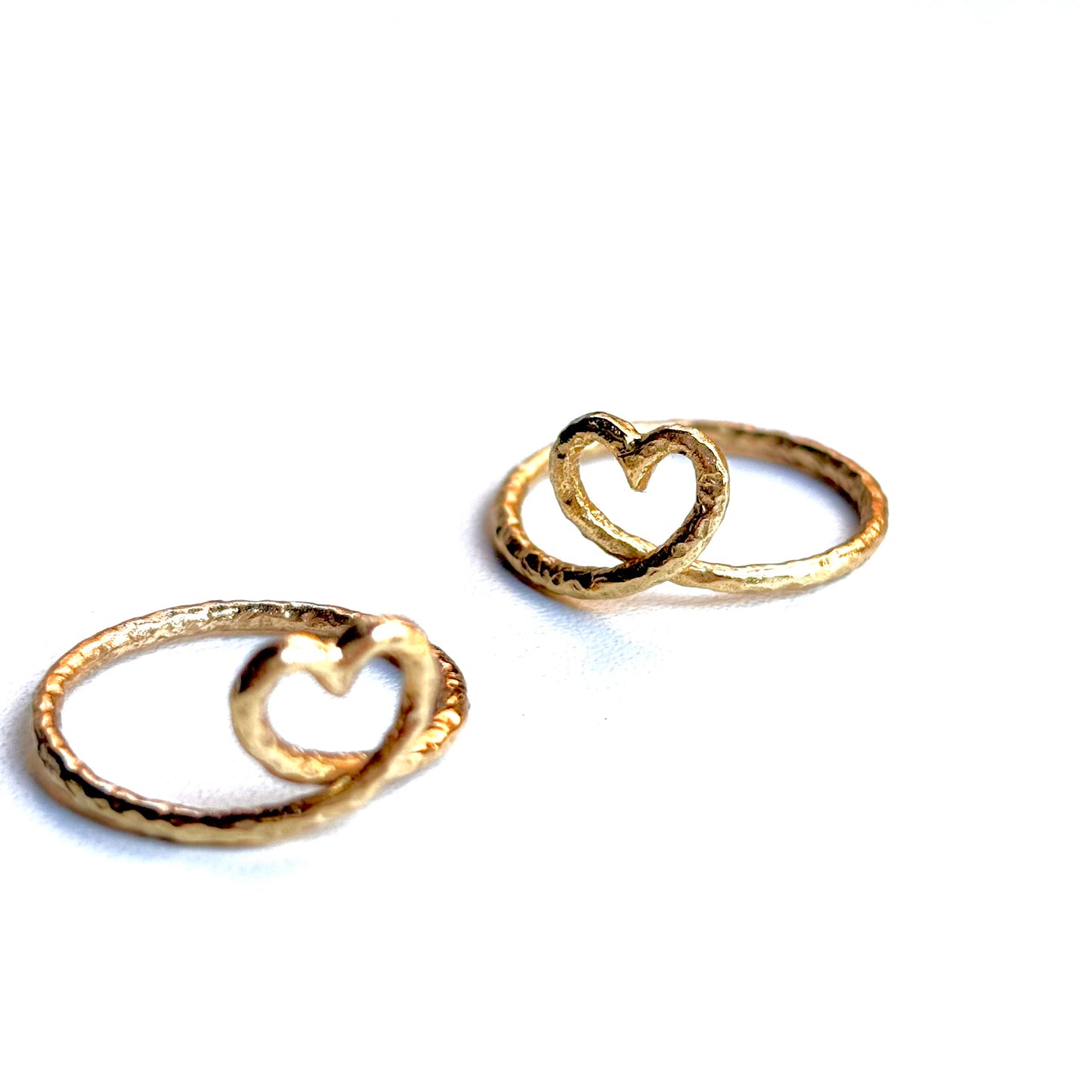Brass Heart plain ring 5