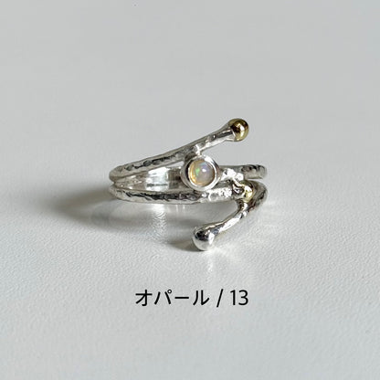 Silver925×Brass design ring 13