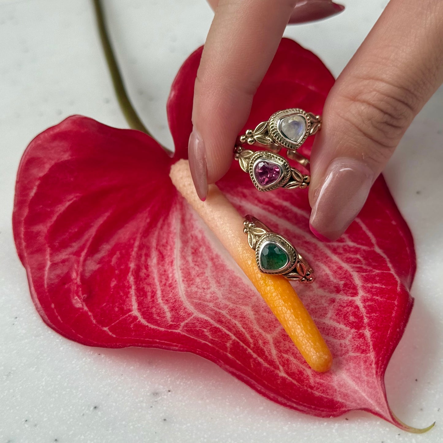 Heart design ring 6