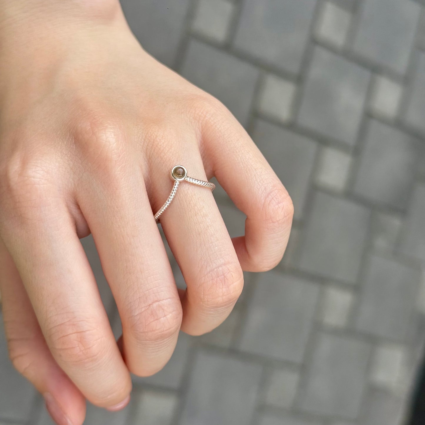 Silver925 V design ring 6